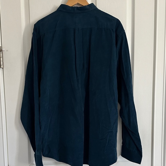 Men's Navy Blue Button-Down Shirt NWT - Picture 5 of 9